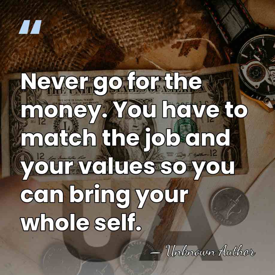 Never go for the money. You have to match the job and&hellip; - Aylwin B. Lewis