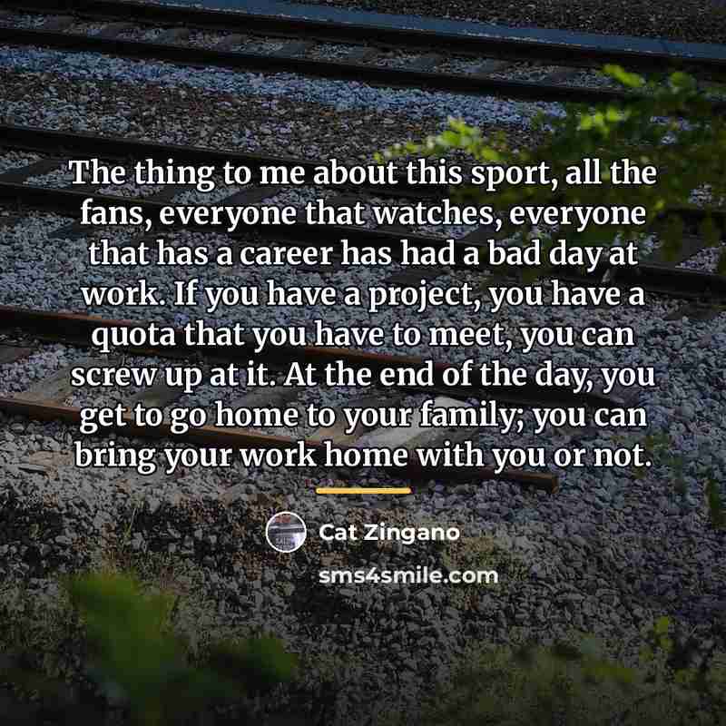 “The thing to me about this sport, all the fans,…” quote by Cat Zingano