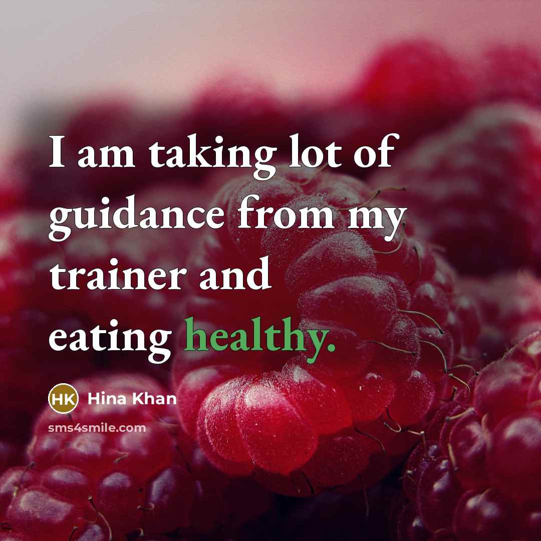 “I am taking lot of guidance from my trainer and…” quote by Hina Khan