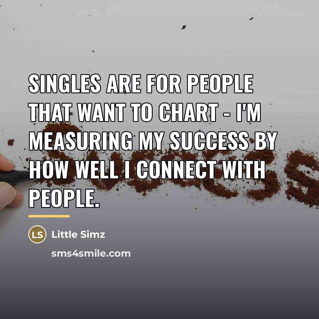 “Singles are for people that want to chart - I'm…” quote by Little Simz