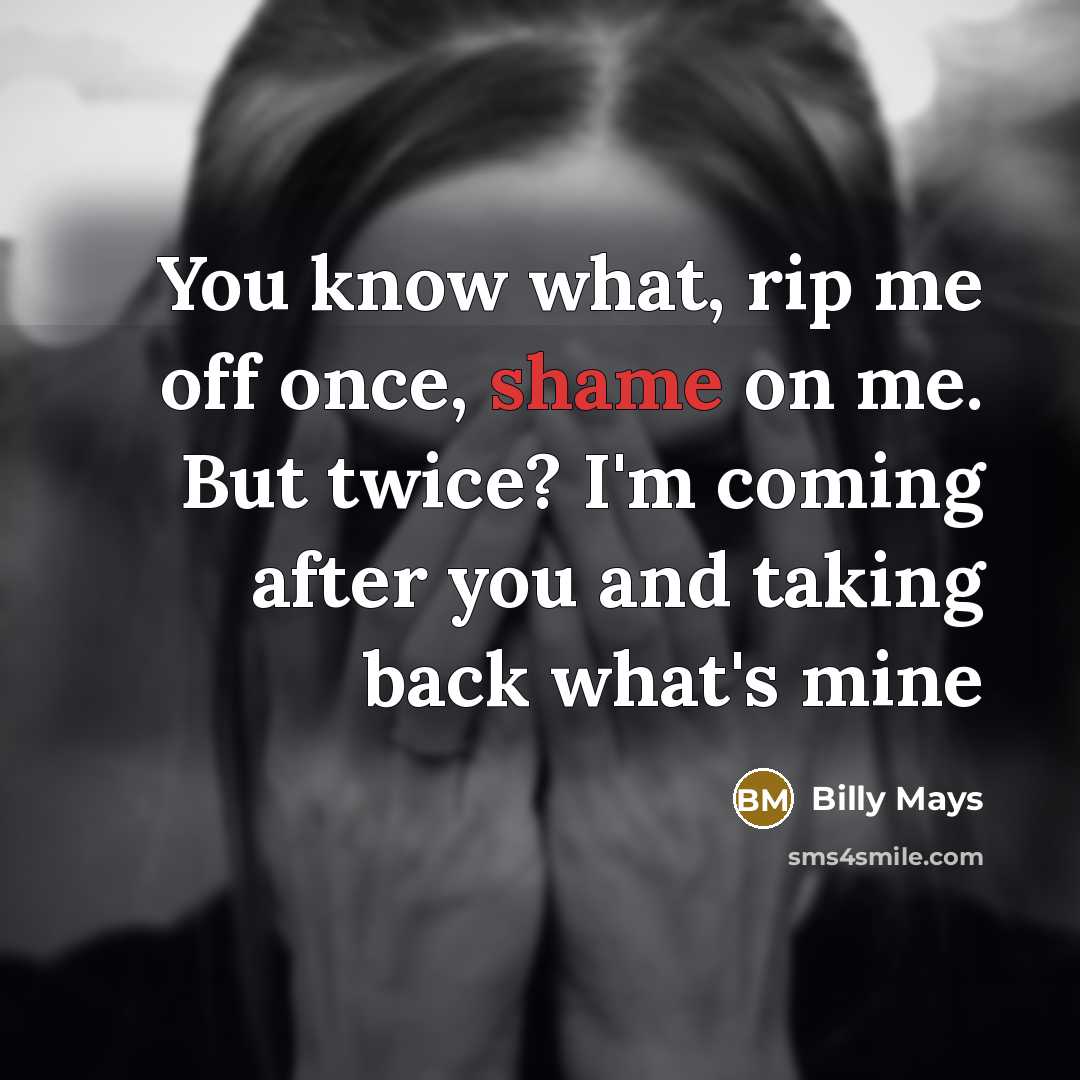 “You know what, rip me off once, shame on me.…” quote by Billy Mays