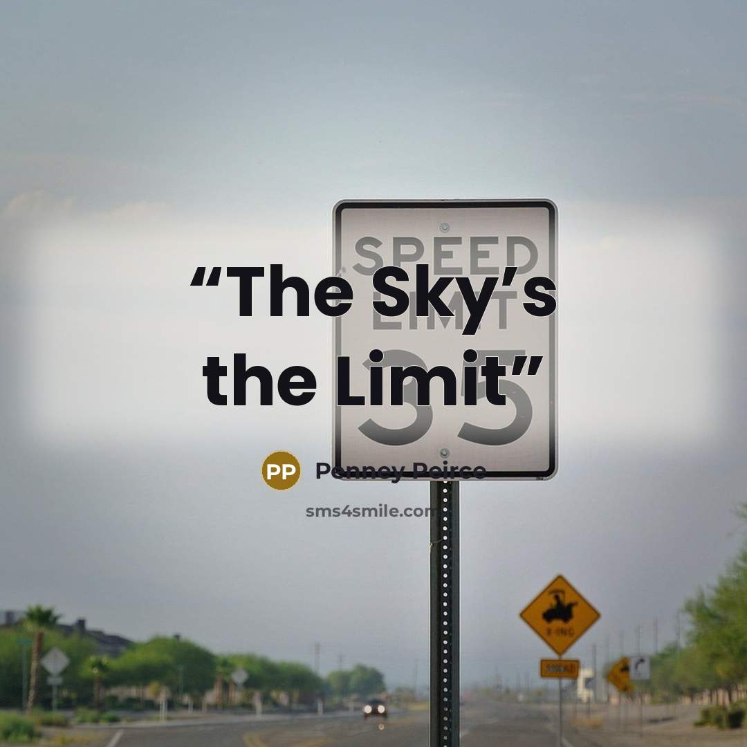 “The Sky’s the Limit” quote by Penney Peirce