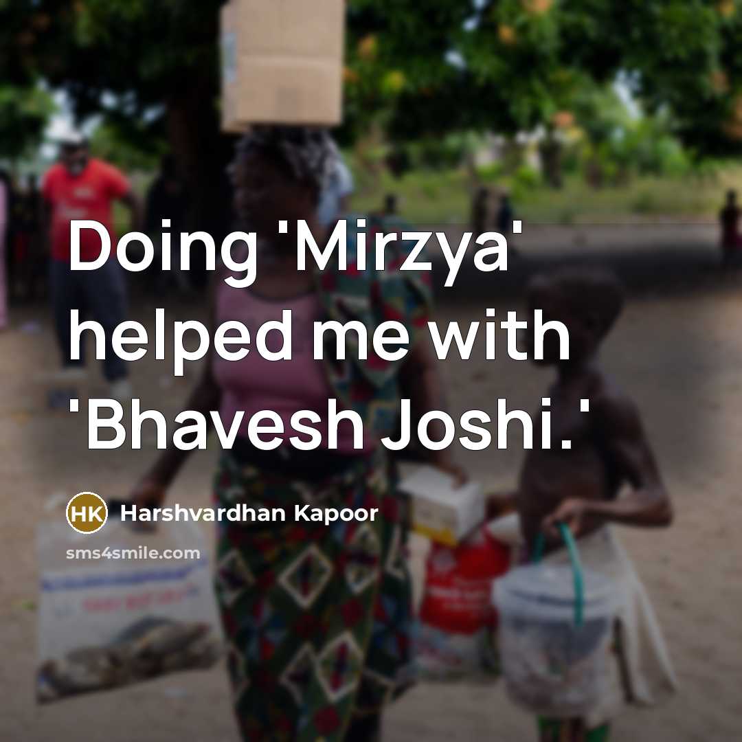 “Doing 'Mirzya' helped me with 'Bhavesh Joshi.'…” quote by Harshvardhan Kapoor