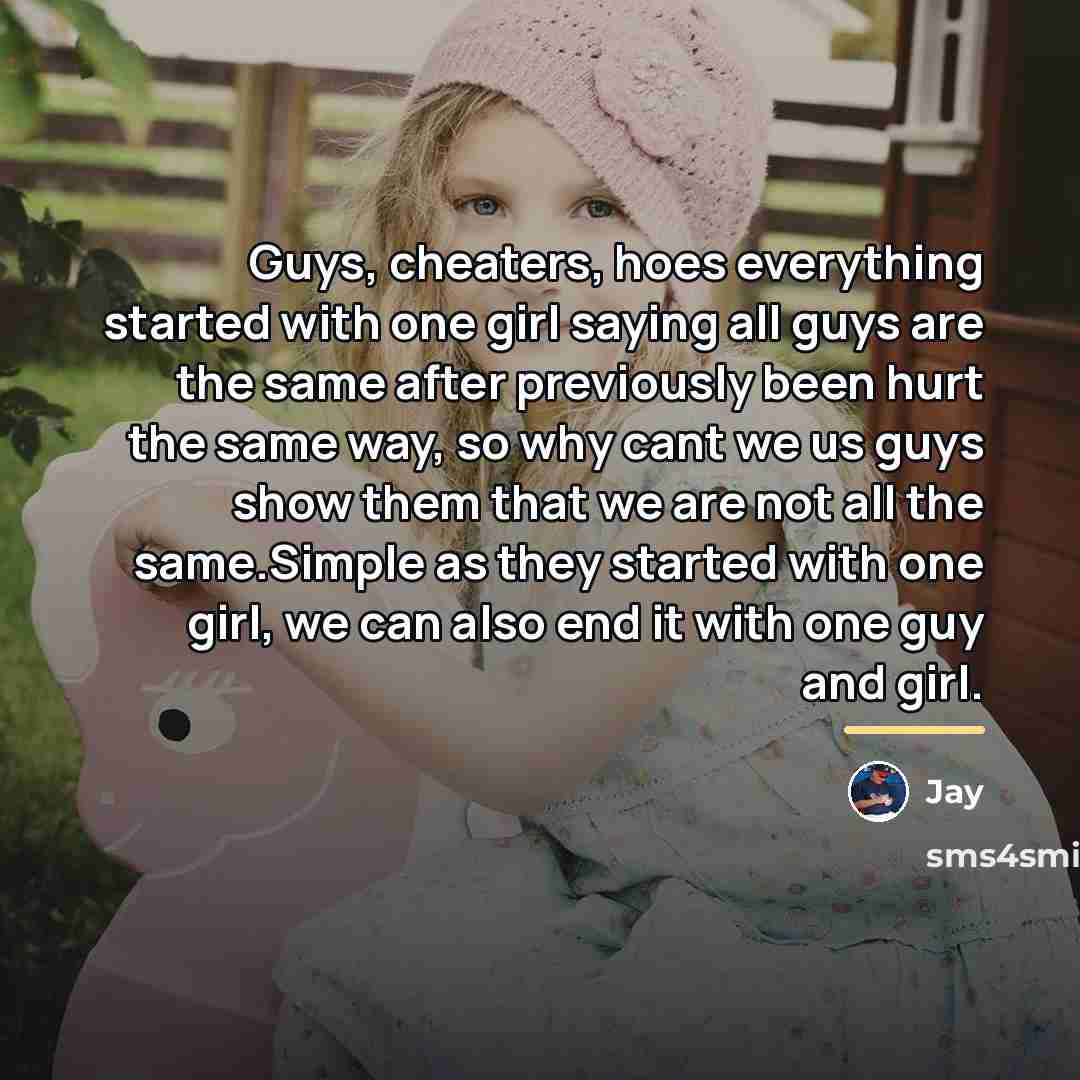 “Guys, cheaters, hoes everything started with one girl saying all…” quote by Jay