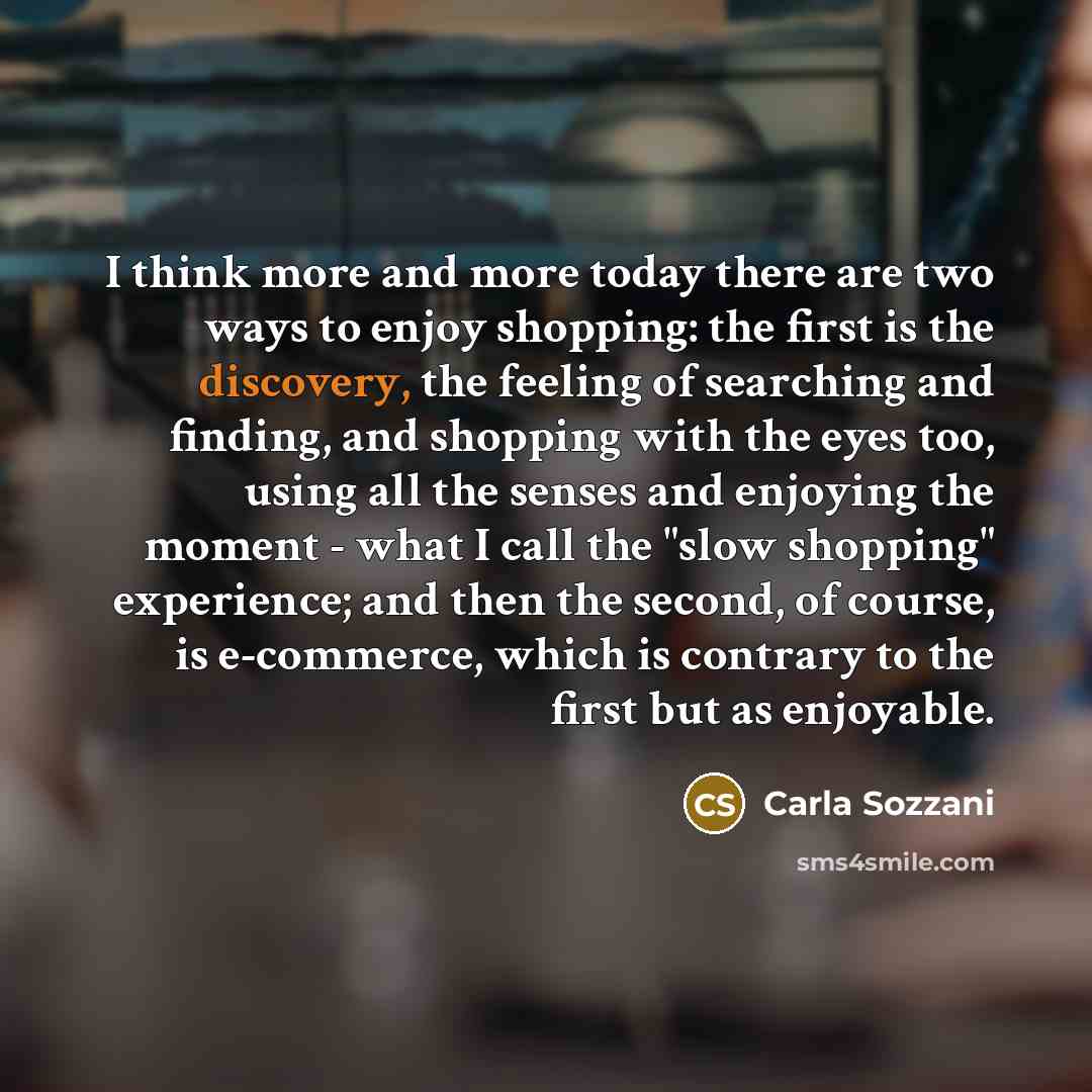 “I think more and more today there are two ways…” quote by Carla Sozzani