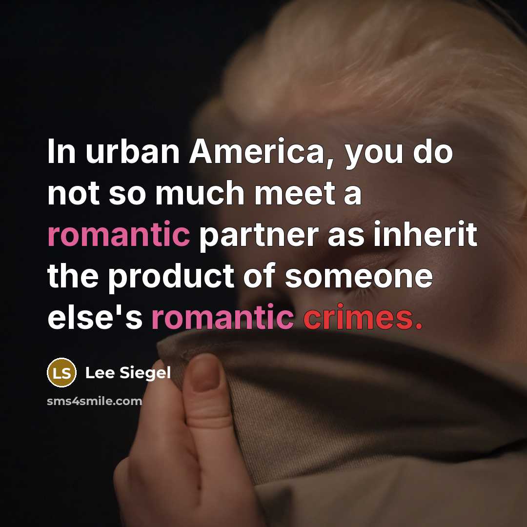 “In urban America, you do not so much meet a…” quote by Lee Siegel