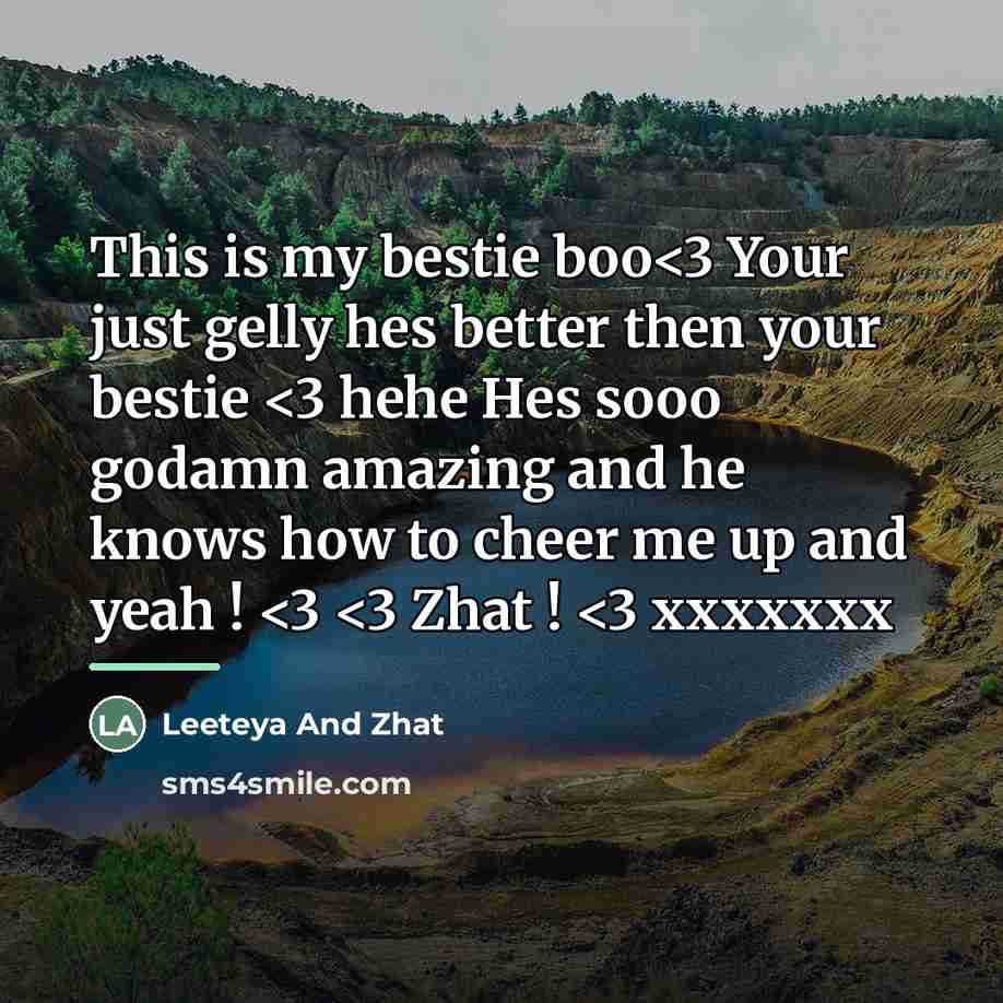 “This is my bestie boo…” quote by Leeteya And Zhat