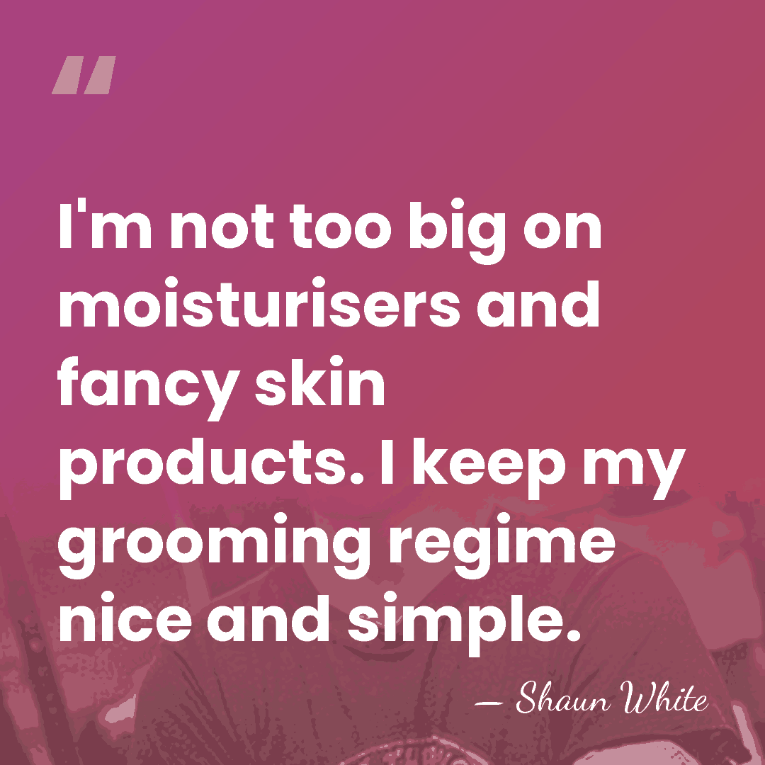 I'm not too big on moisturisers and fancy skin products. I keep&hellip; - Shaun White