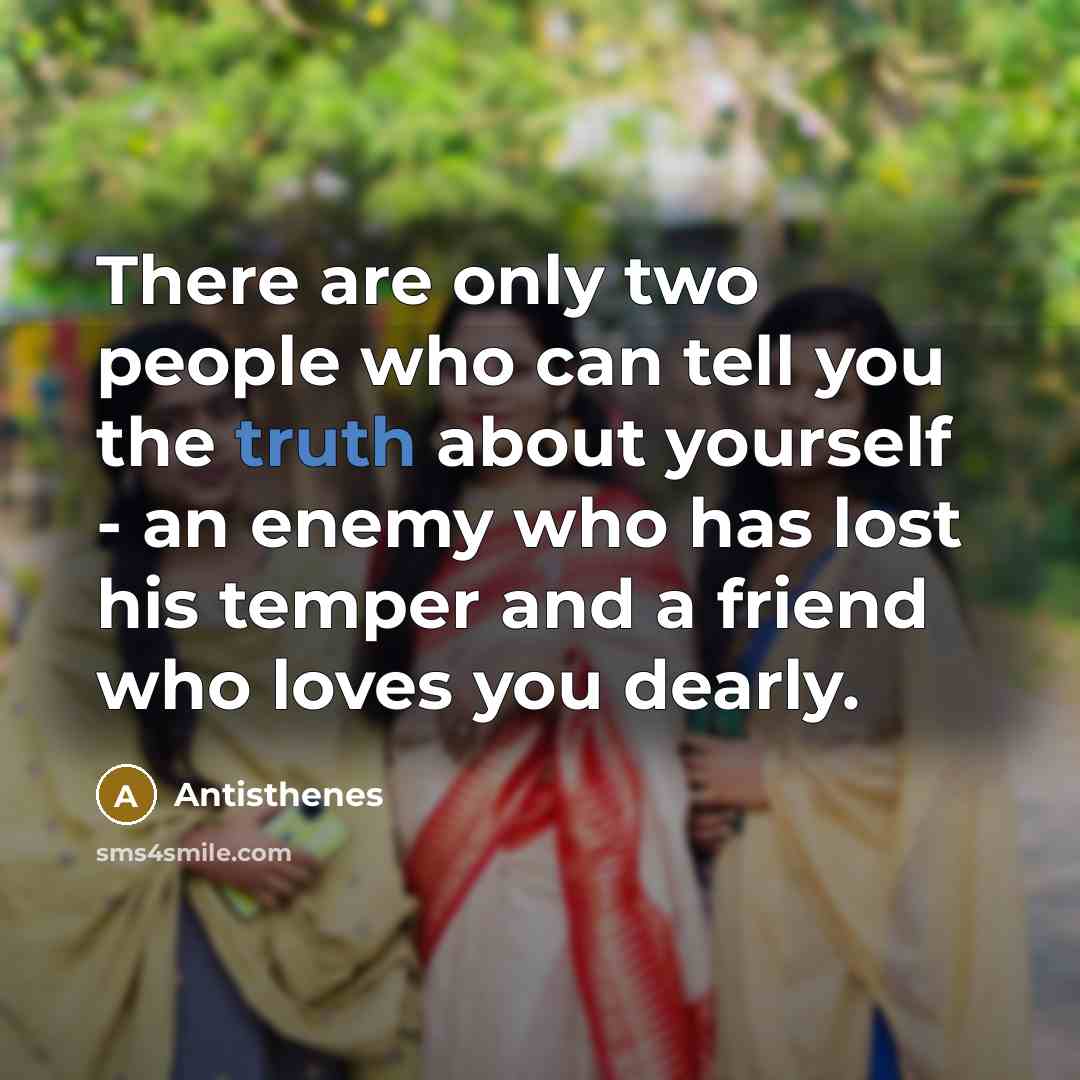 “There are only two people who can tell you the…” quote by Antisthenes