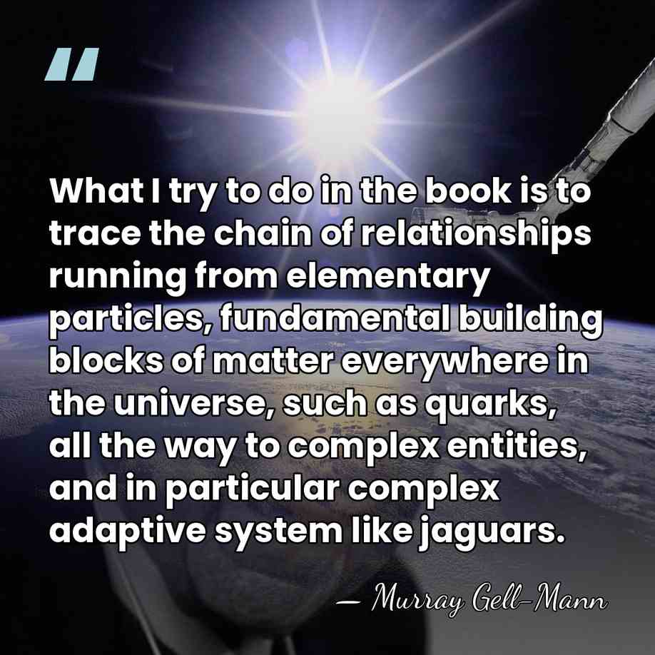 What I try to do in the book is to trace the&hellip; - Murray Gell-Mann