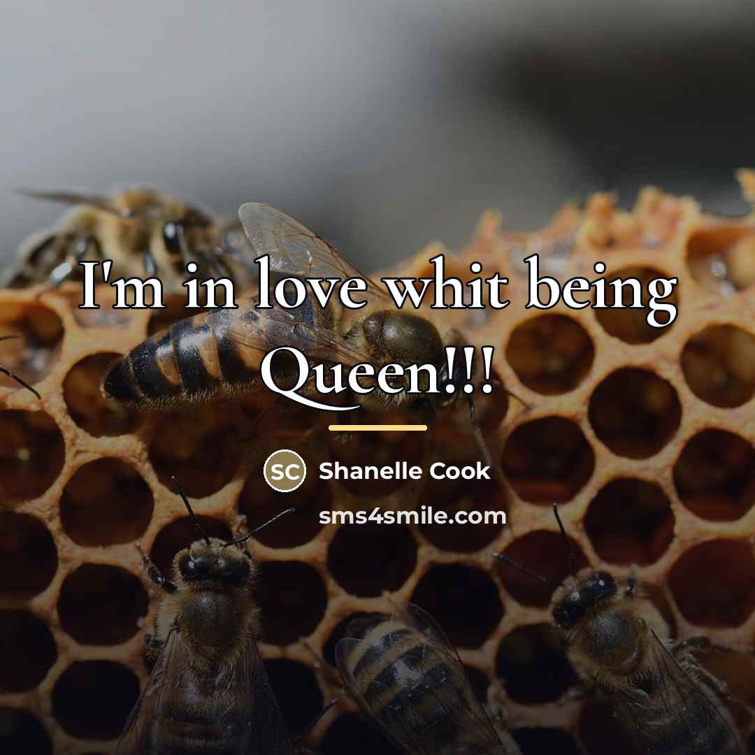 “I'm in love whit being Queen!!!…” quote by Shanelle Cook