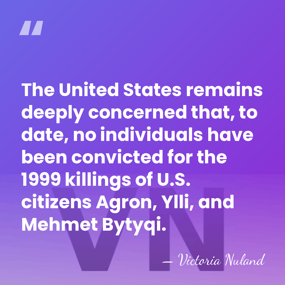 The United States remains deeply concerned that, to date, no individuals have&hellip; - Victoria Nuland