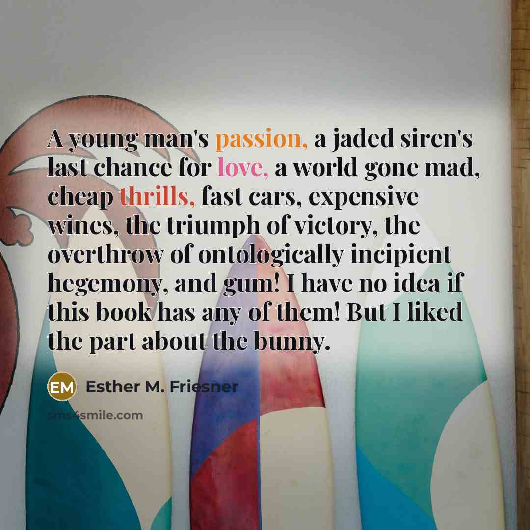 “A young man's passion, a jaded siren's last chance for…” quote by Esther M. Friesner