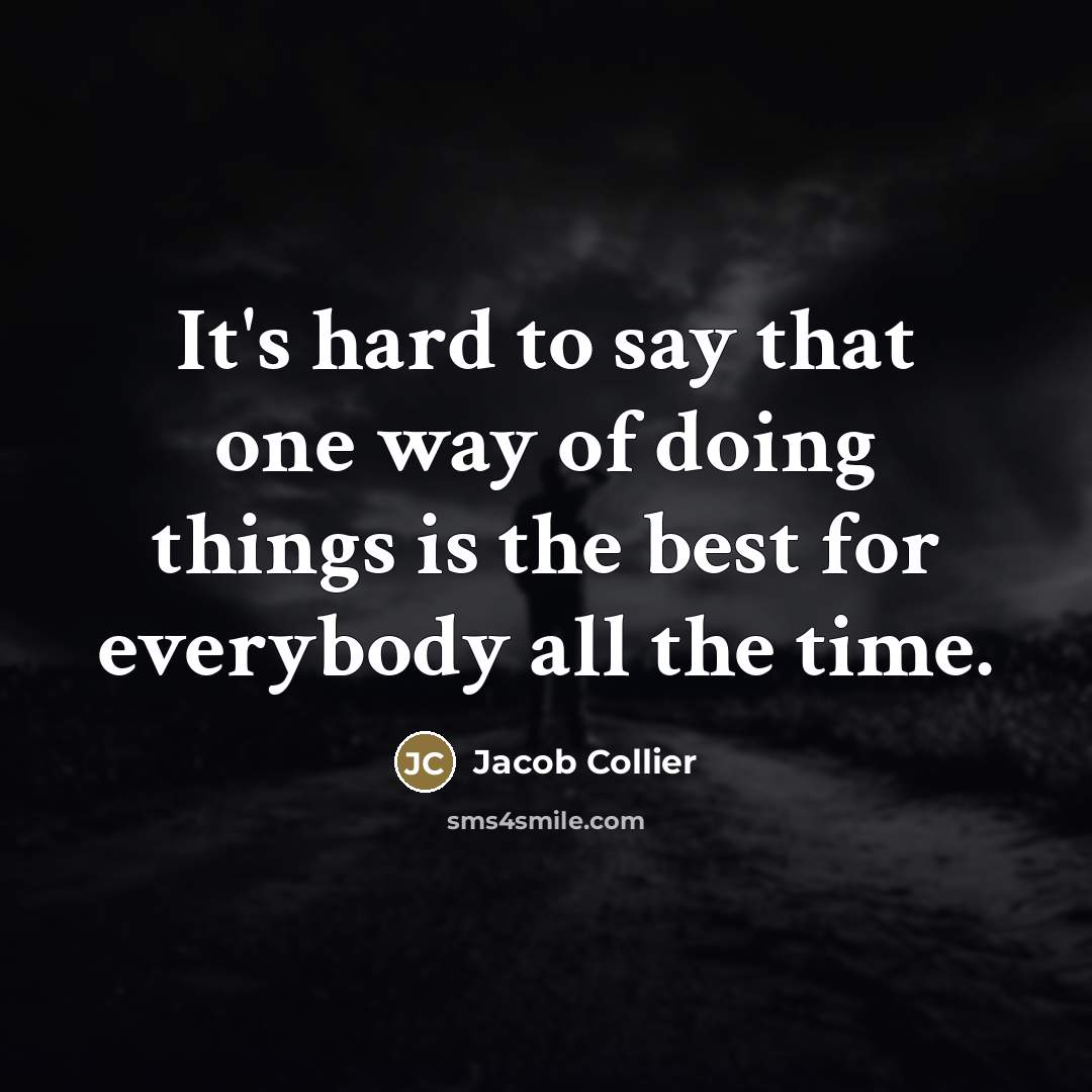 “It's hard to say that one way of doing things…” quote by Jacob Collier