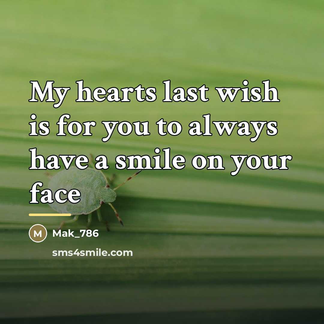 “My hearts last wish is for you to always have…” quote by Mak_786