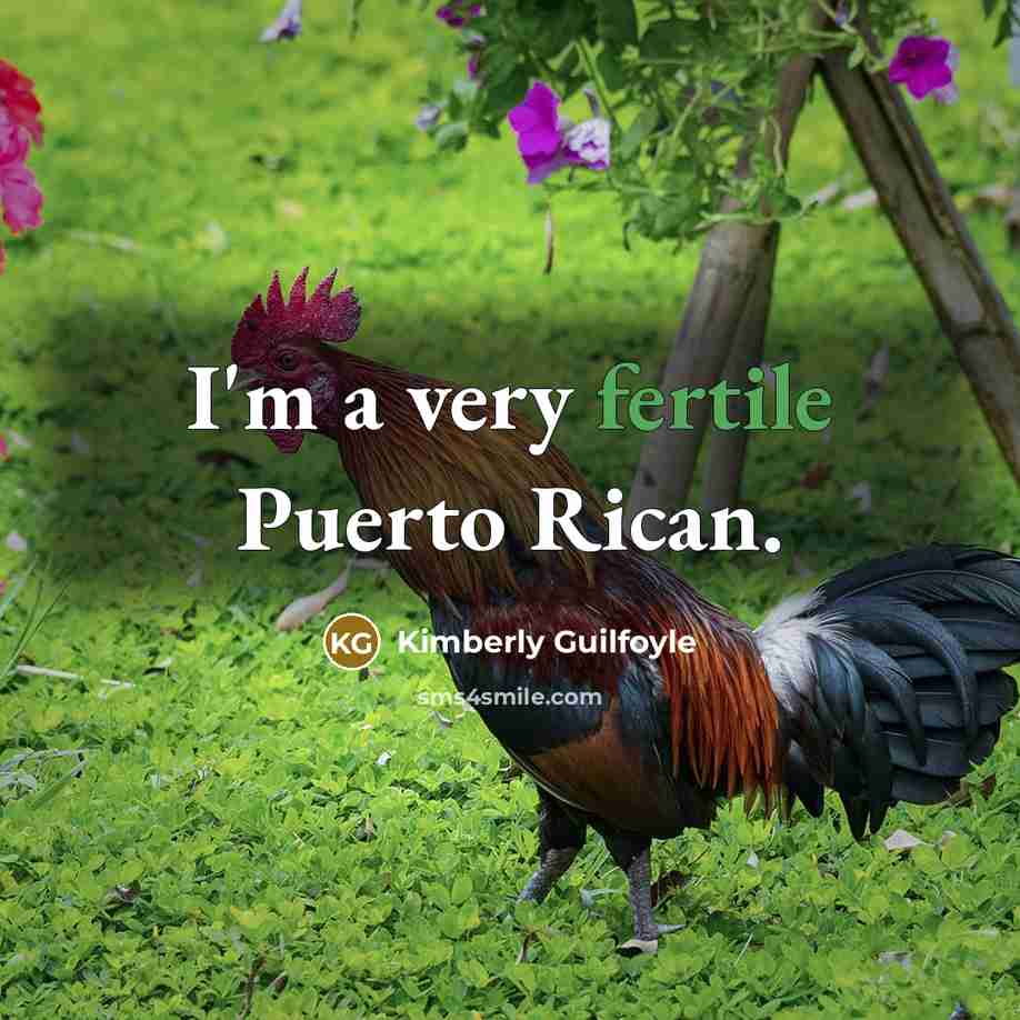 “I'm a very fertile Puerto Rican.” quote by Kimberly Guilfoyle