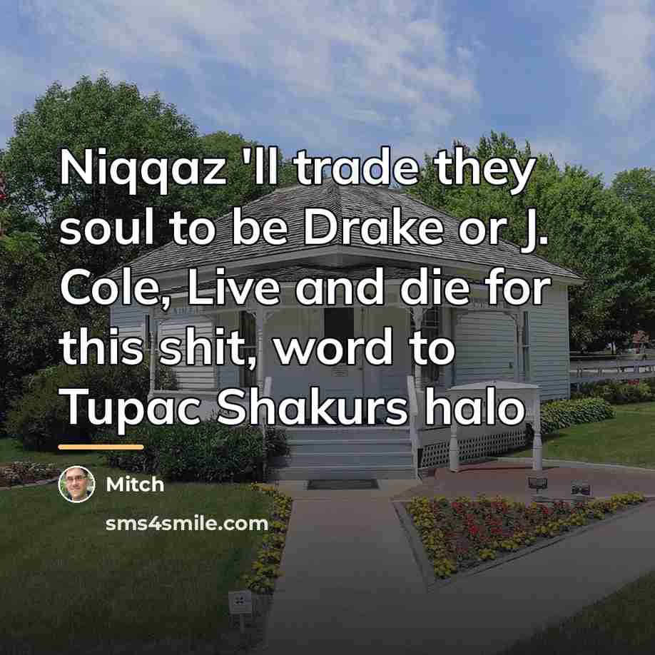“Niqqaz 'll trade they soul to be Drake or J.…” quote by Mitch