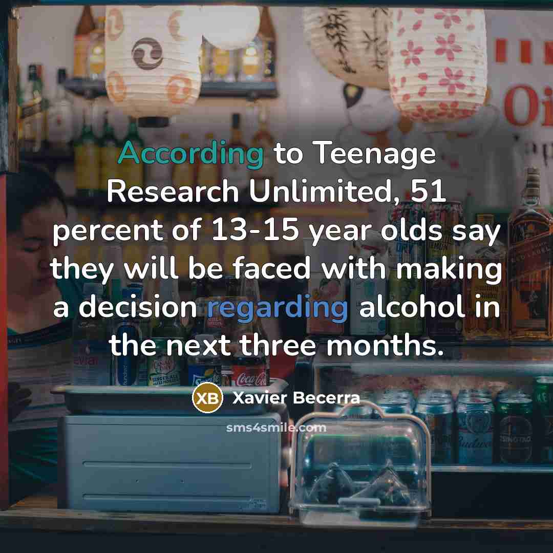 “According to Teenage Research Unlimited, 51 percent of 13-15 year…” quote by Xavier Becerra