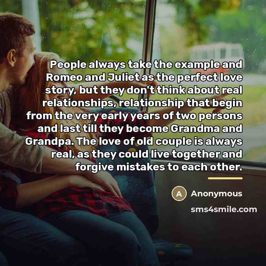“People always take the example and Romeo and Juliet as…” quote by Anonymous