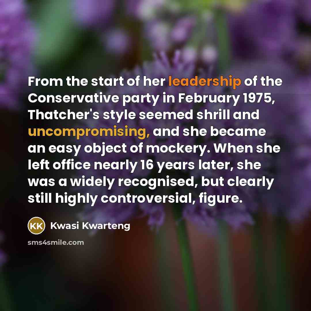 “From the start of her leadership of the Conservative party…” quote by Kwasi Kwarteng