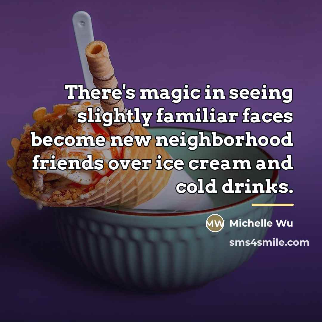 “There's magic in seeing slightly familiar faces become new neighborhood…” quote by Michelle Wu