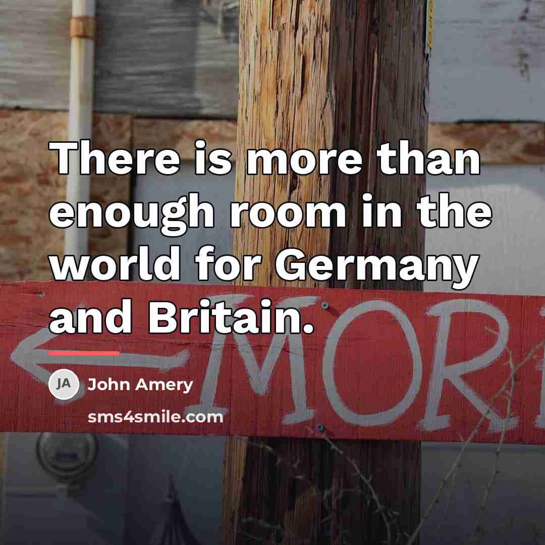 “There is more than enough room in the world for…” quote by John Amery