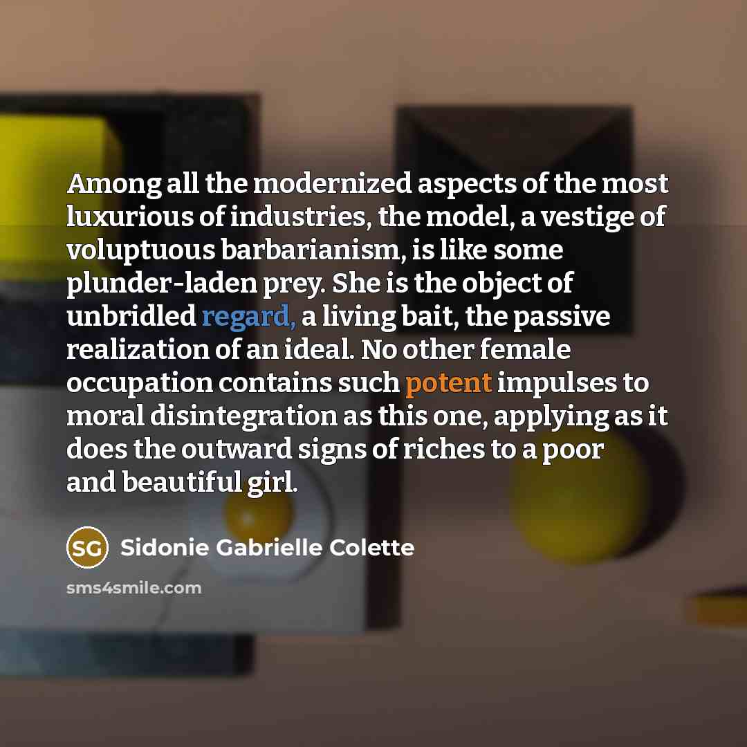 “Among all the modernized aspects of the most luxurious of…” quote by Sidonie Gabrielle Colette