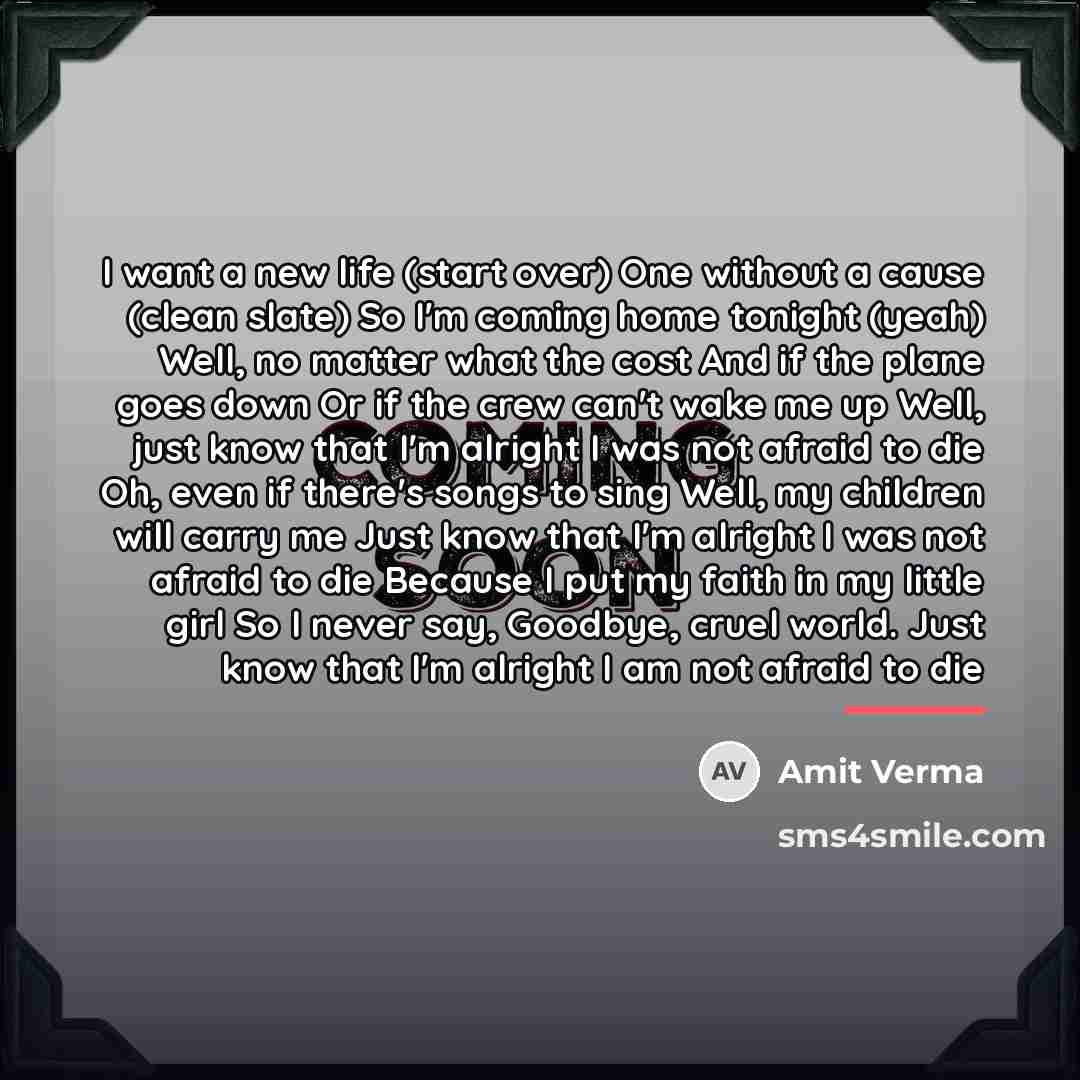 “I want a new life (start over) One without a…” quote by Amit Verma