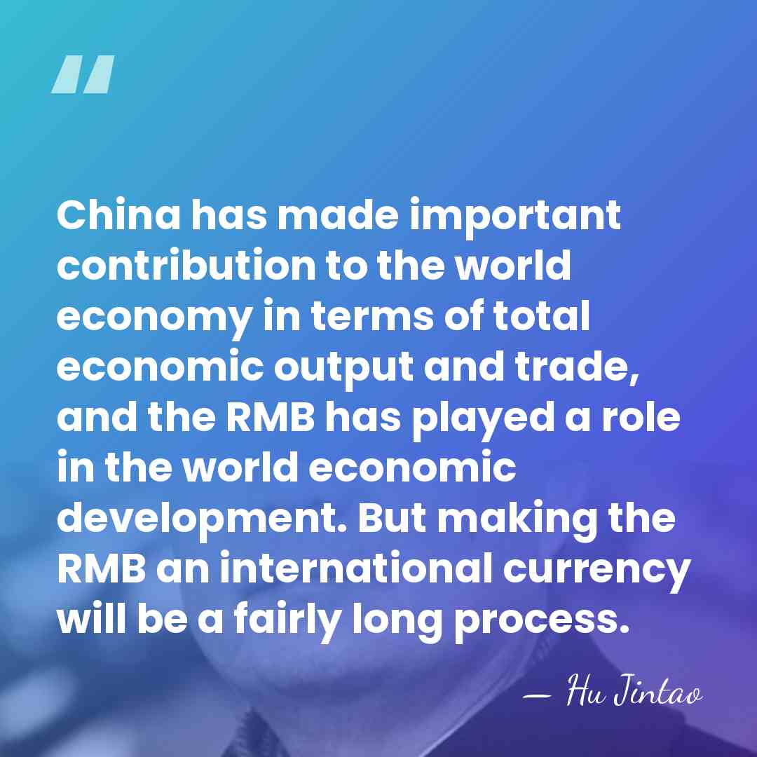 China has made important contribution to the world economy in terms of&hellip; - Hu Jintao