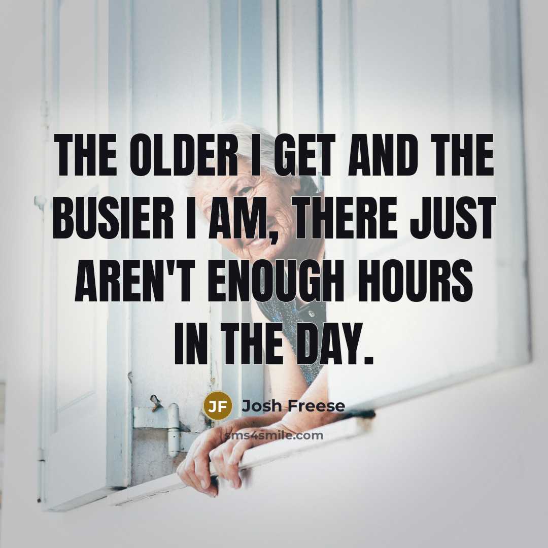 “The older I get and the busier I am, there…” quote by Josh Freese