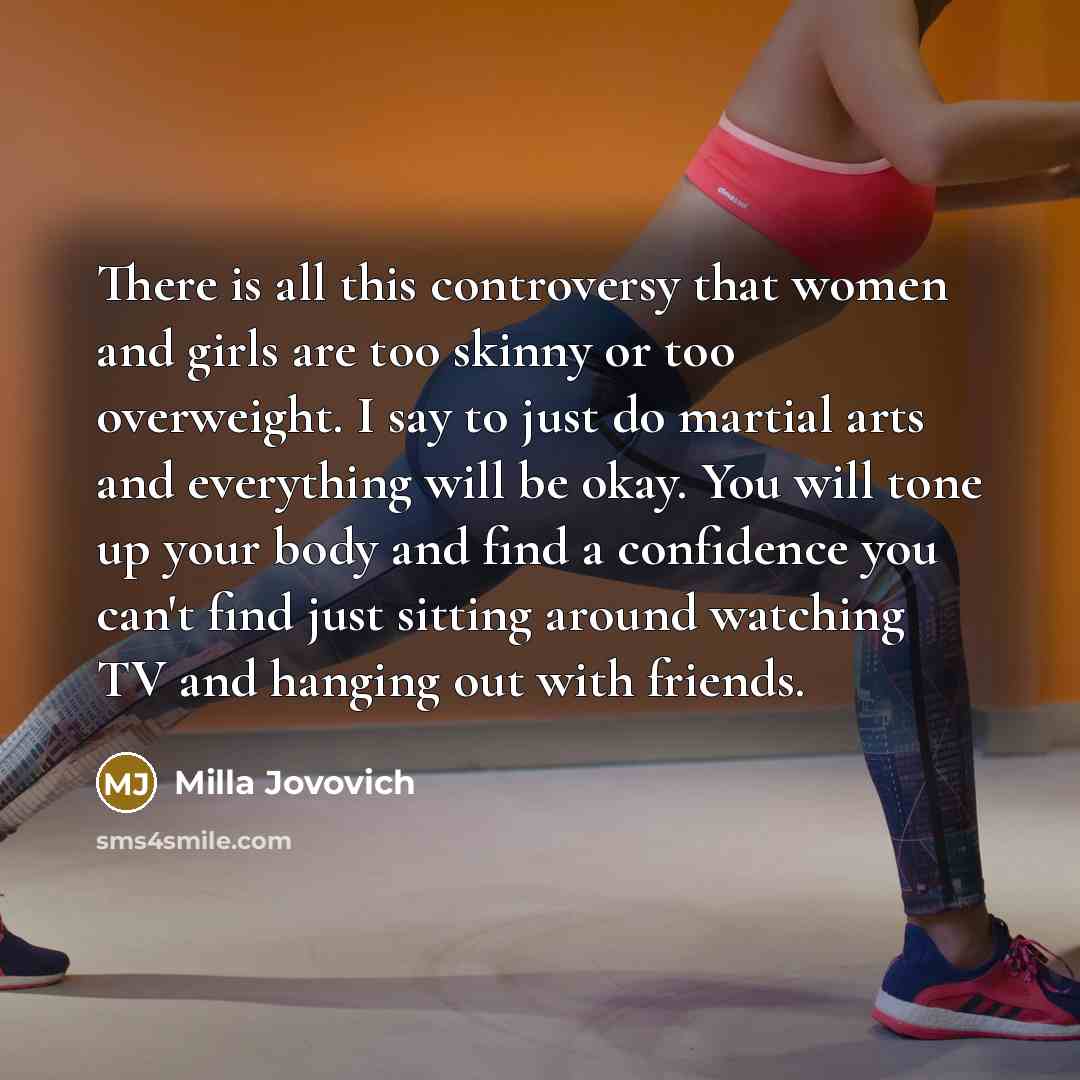 “There is all this controversy that women and girls are…” quote by Milla Jovovich