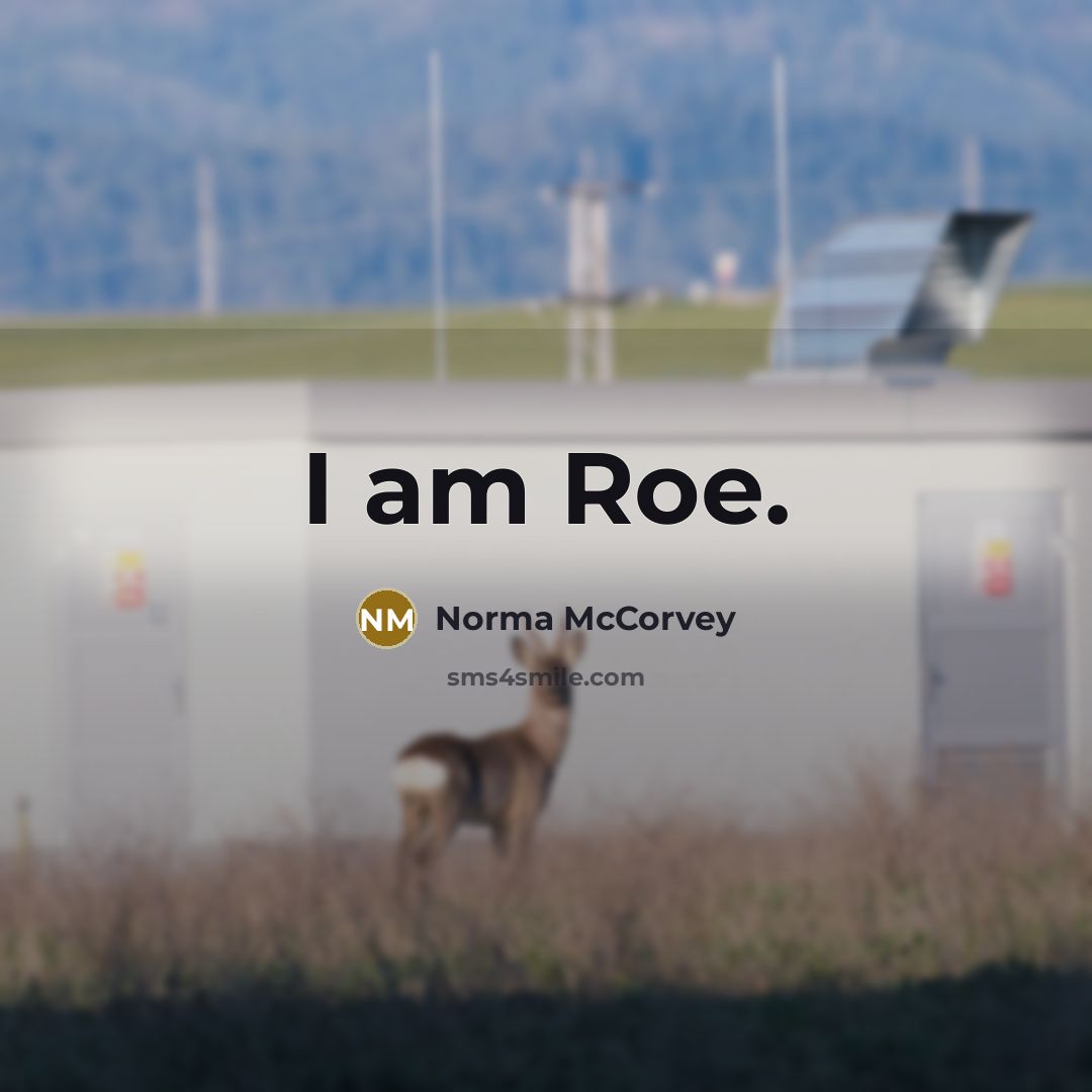 “I am Roe.…” quote by Norma McCorvey