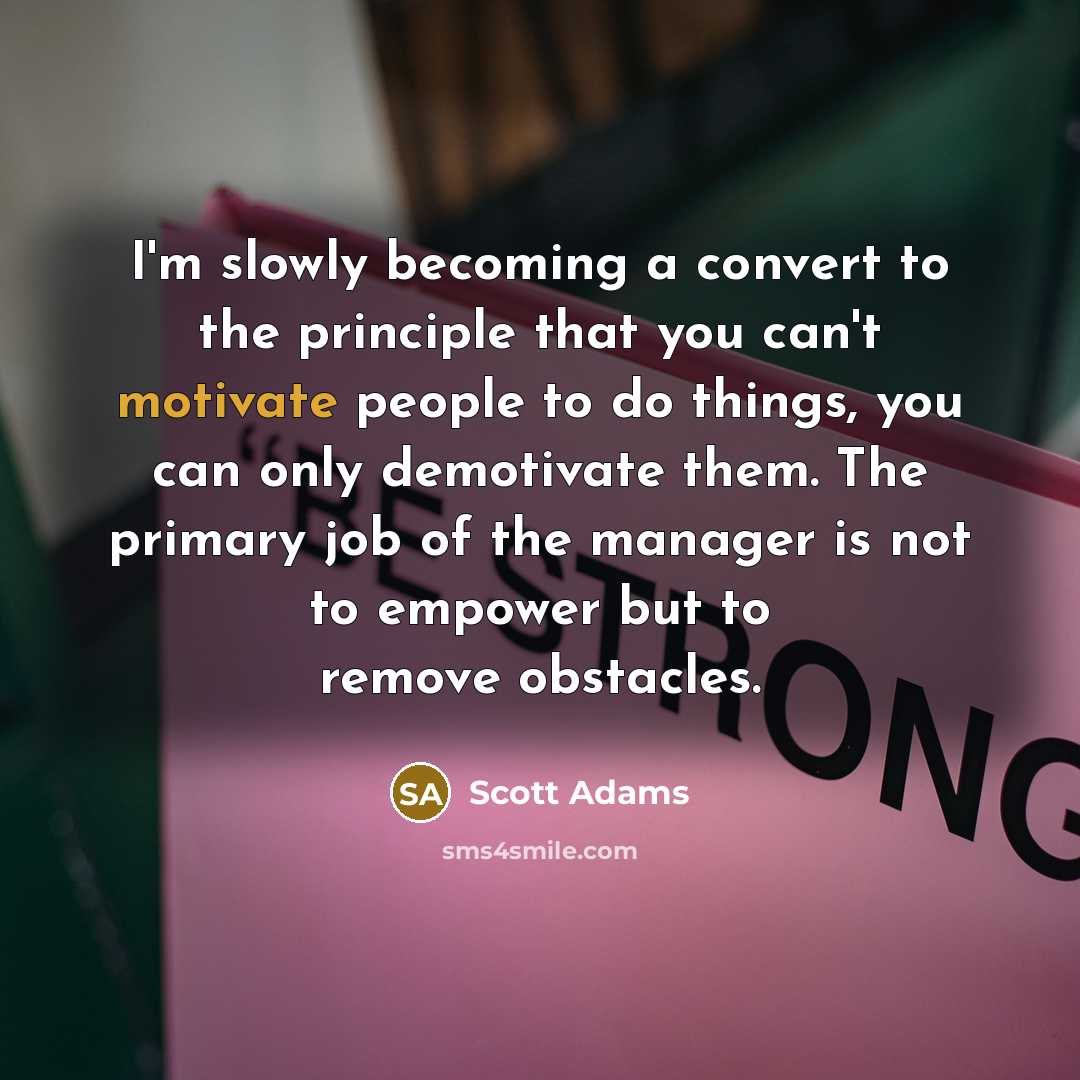 “I'm slowly becoming a convert to the principle that you…” quote by Scott Adams