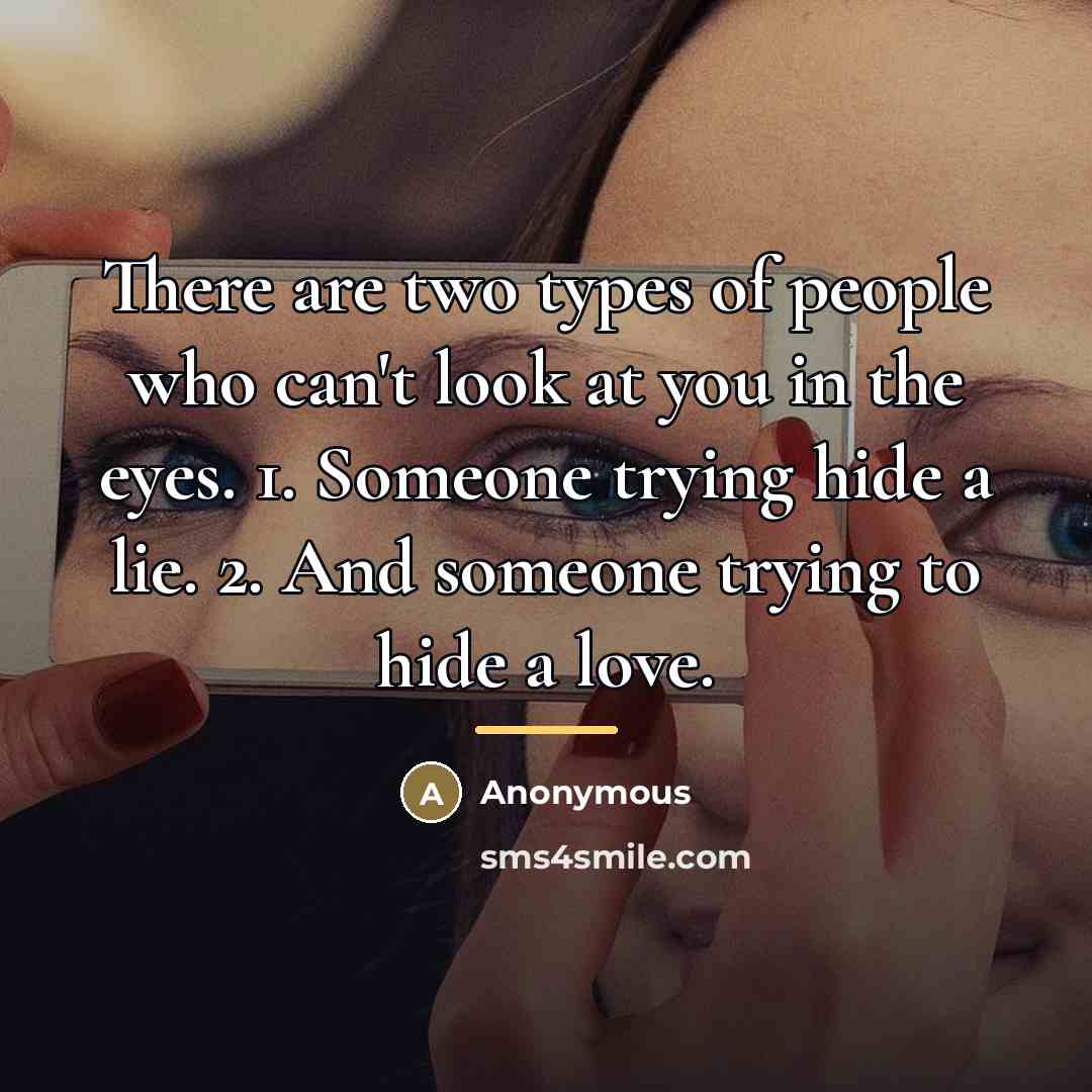 “There are two types of people who can't look at…” quote by Anonymous