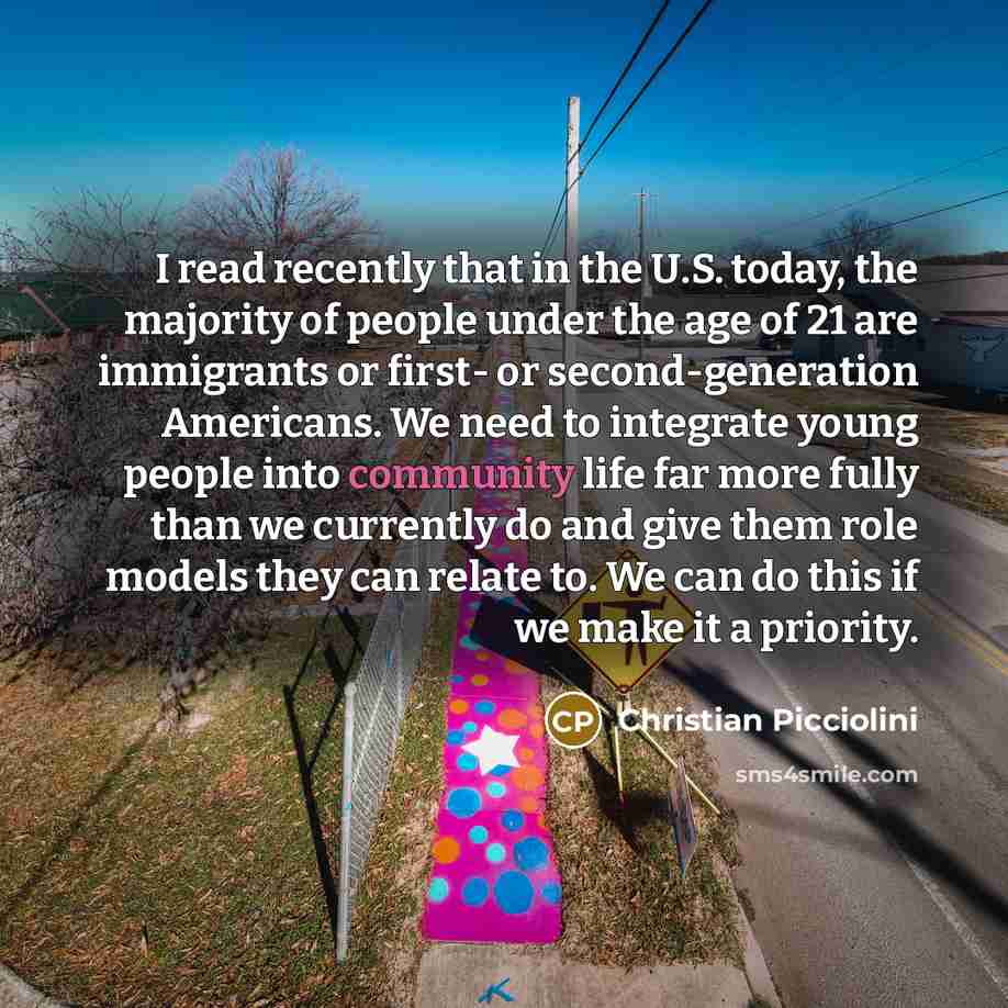 “I read recently that in the U.S. today, the majority…” quote by Christian Picciolini