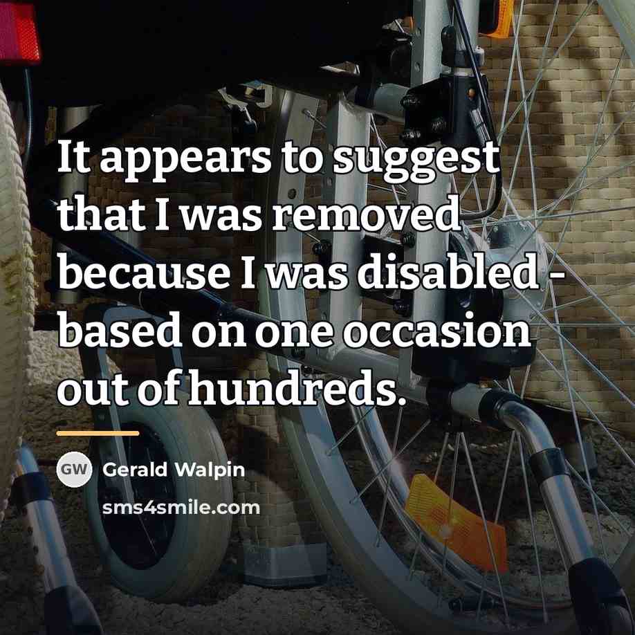 “It appears to suggest that I was removed because I…” quote by Gerald Walpin