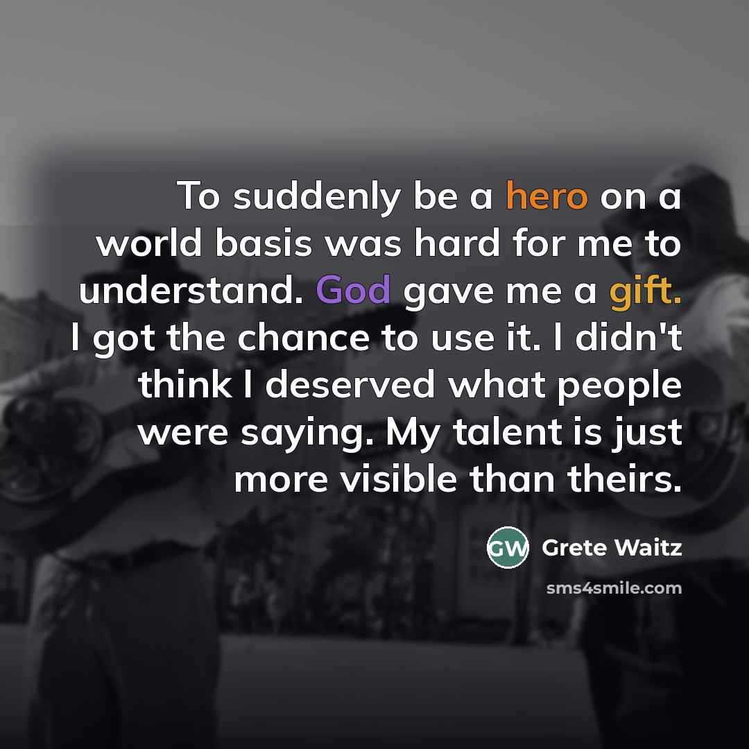 “To suddenly be a hero on a world basis was…” quote by Grete Waitz