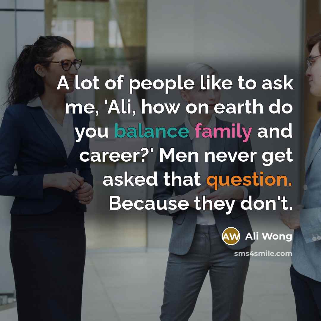 “A lot of people like to ask me, 'Ali, how…” quote by Ali Wong