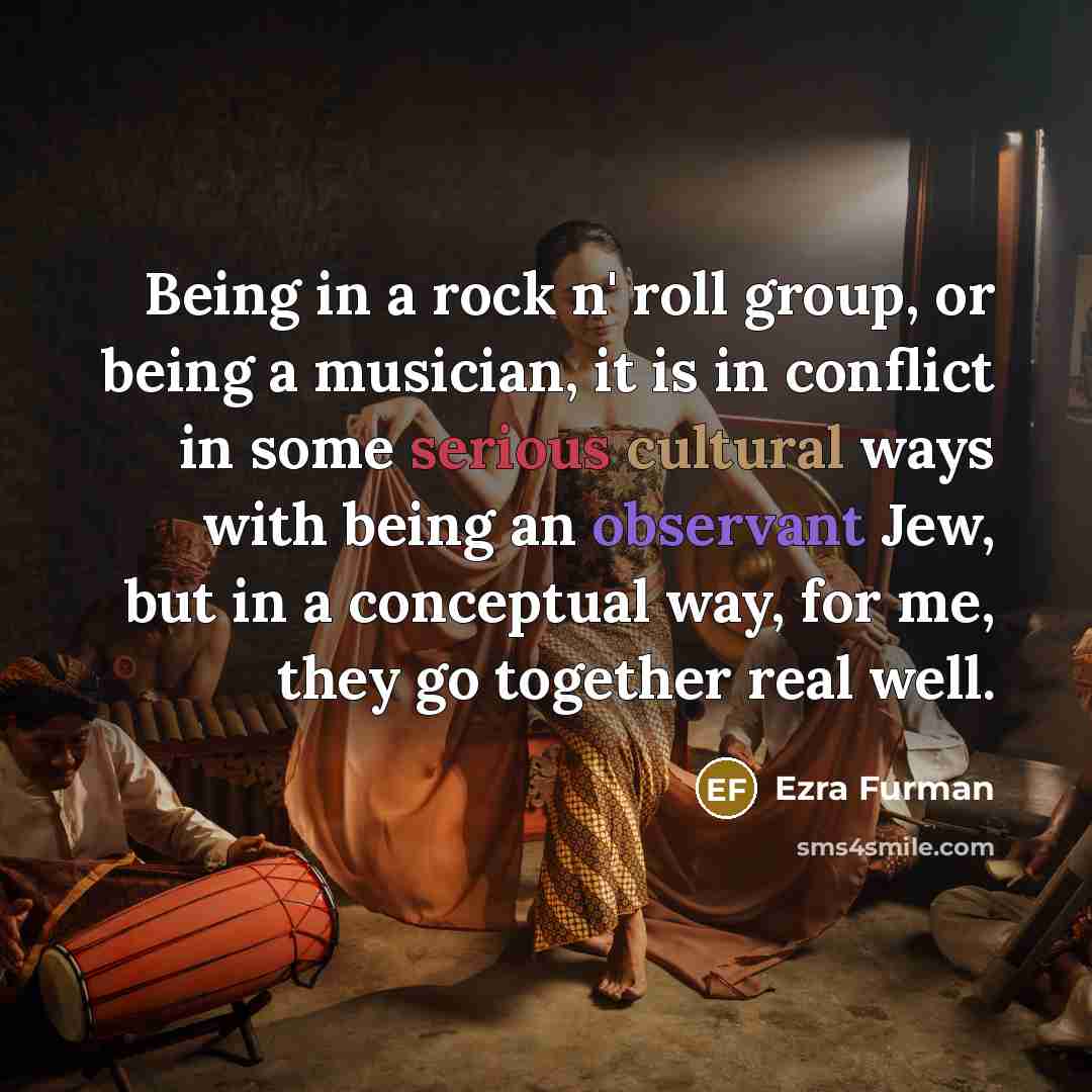 “Being in a rock n' roll group, or being a…” quote by Ezra Furman