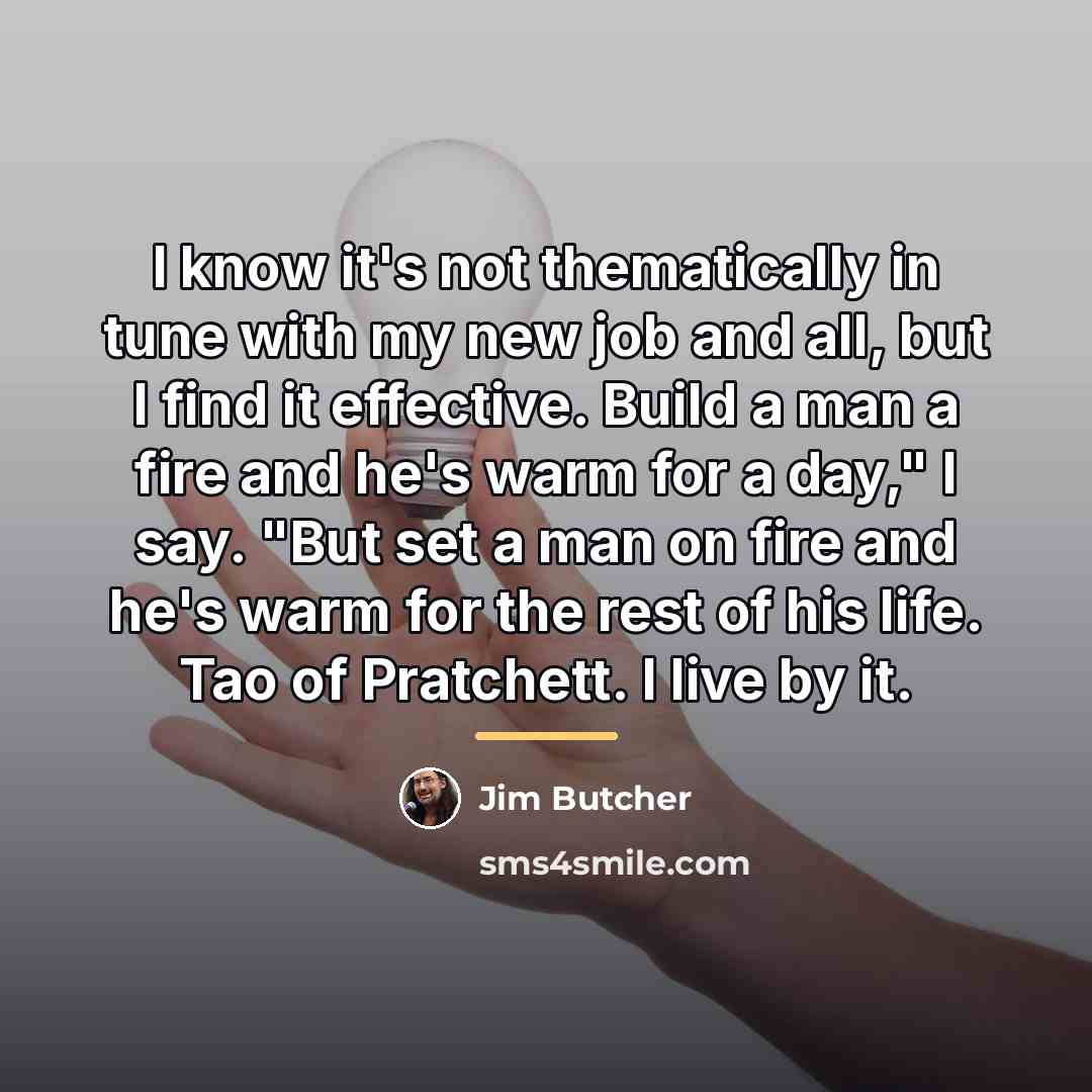 “I know it's not thematically in tune with my new…” quote by Jim Butcher