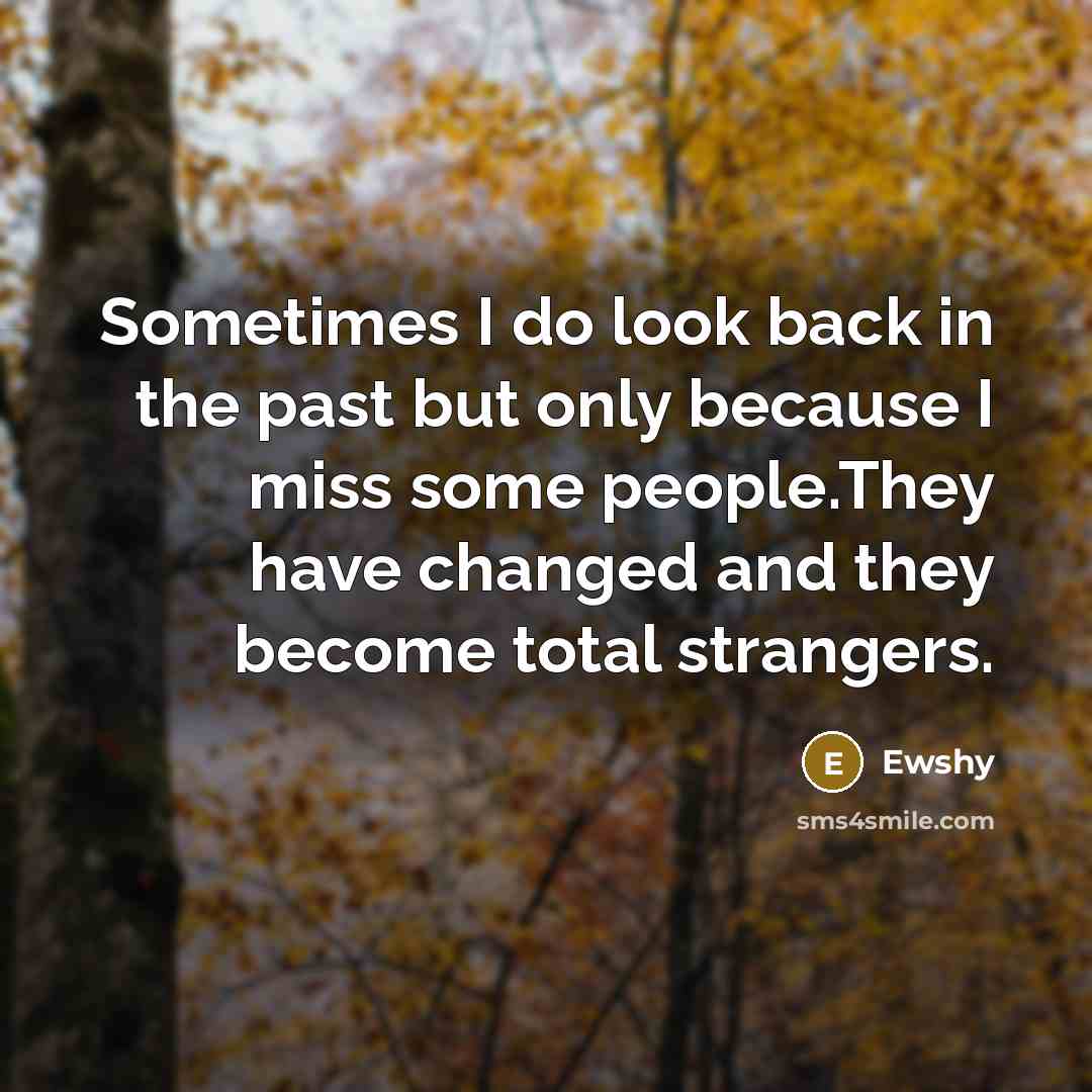 “Sometimes I do look back in the past but only…” quote by Ewshy