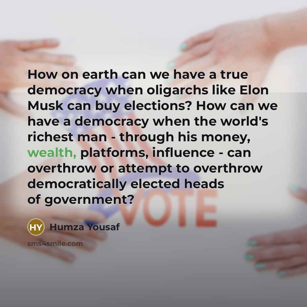 “How on earth can we have a true democracy when…” quote by Humza Yousaf