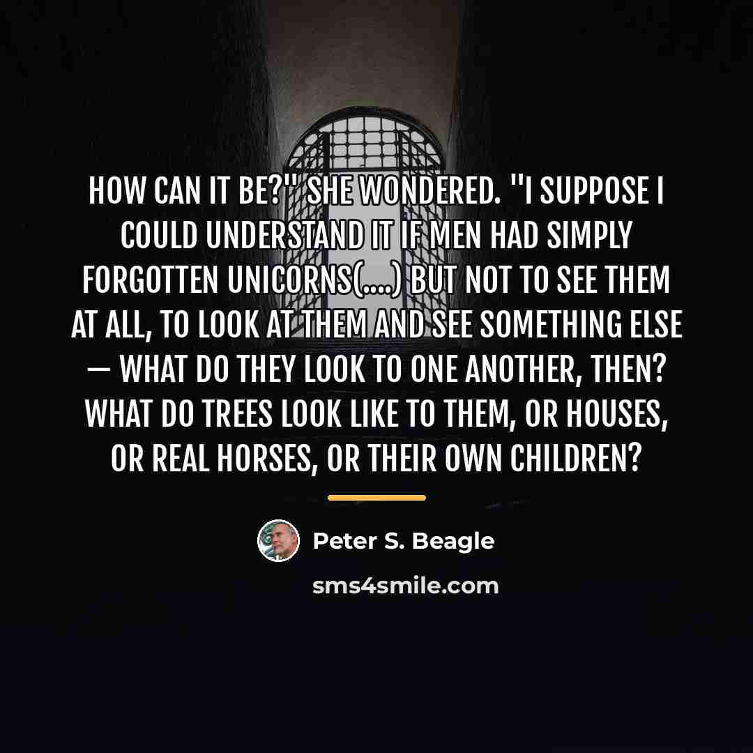 “How can it be?" she wondered. "I suppose I could…” quote by Peter S. Beagle