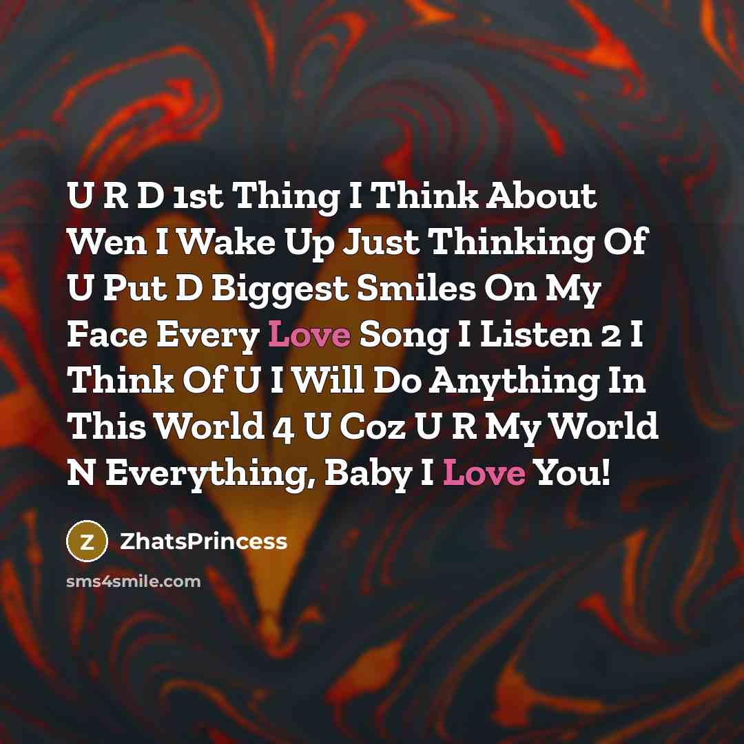 “U R D 1st Thing I Think About Wen I…” quote by ZhatsPrincess