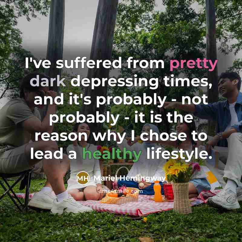 “I've suffered from pretty dark depressing times, and it's probably…” quote by Mariel Hemingway