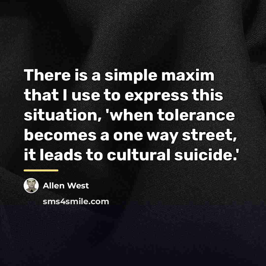 “There is a simple maxim that I use to express…” quote by Allen West