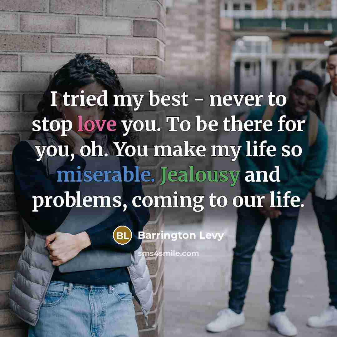“I tried my best - never to stop love you.…” quote by Barrington Levy