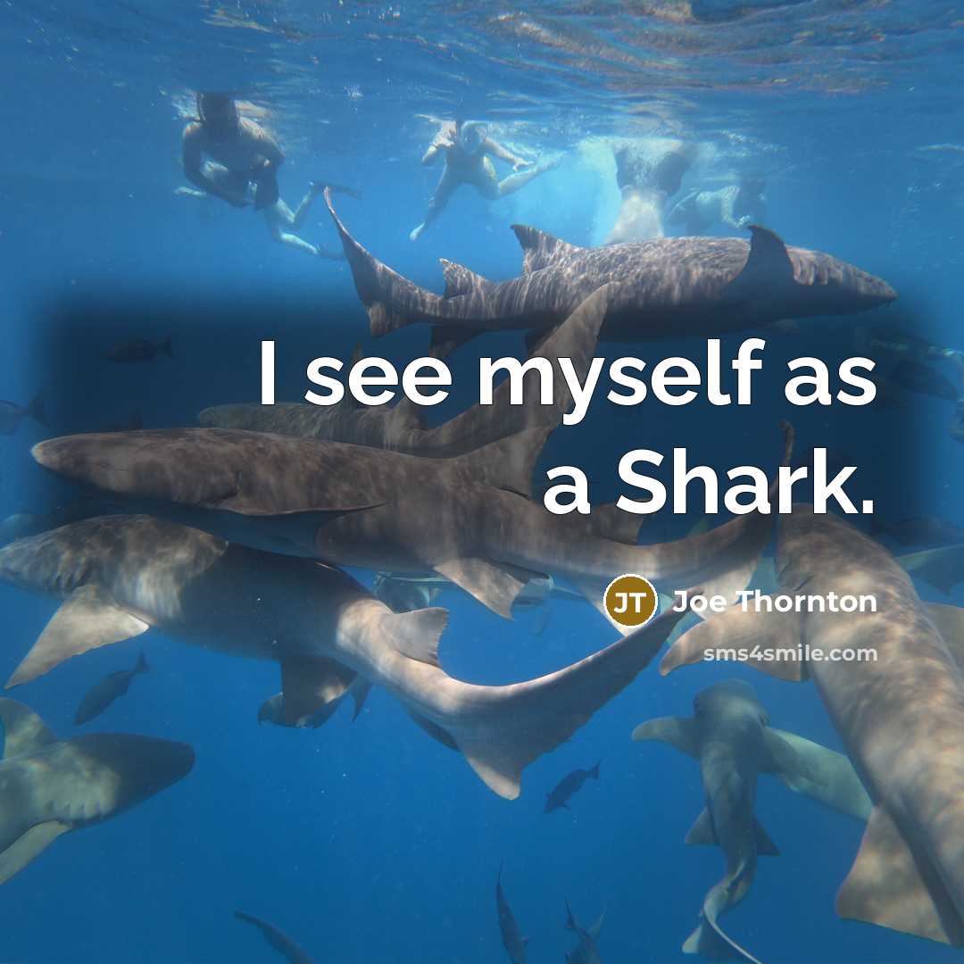 “I see myself as a Shark.…” quote by Joe Thornton