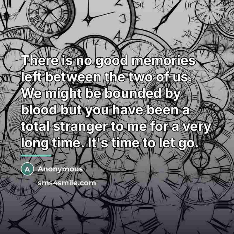 “There is no good memories left between the two of…” quote by Anonymous