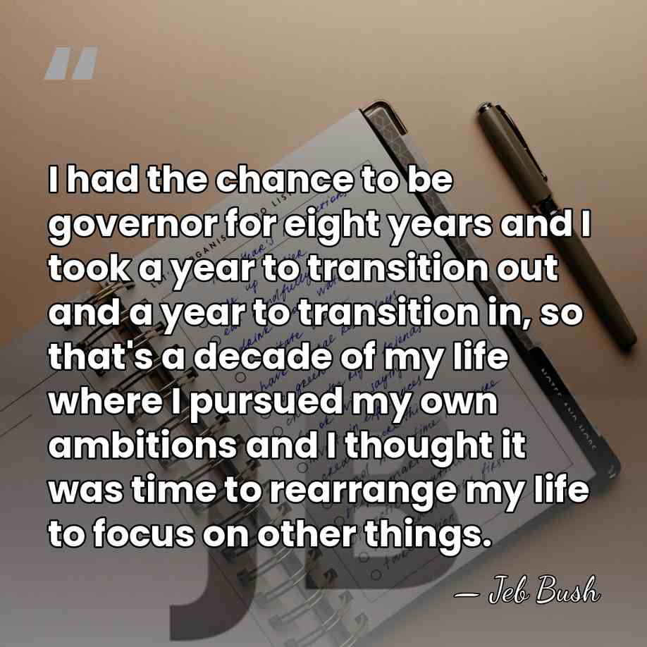 I had the chance to be governor for eight years and I&hellip; - Jeb Bush